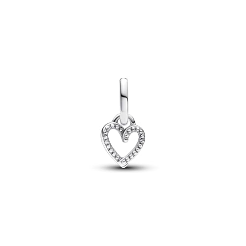 Detalle de Pandora Me Freihandherz Mini-Charm-Anhänger aus Sterling Silber | Cubik Zirkonia | kompatibel ME & Moments