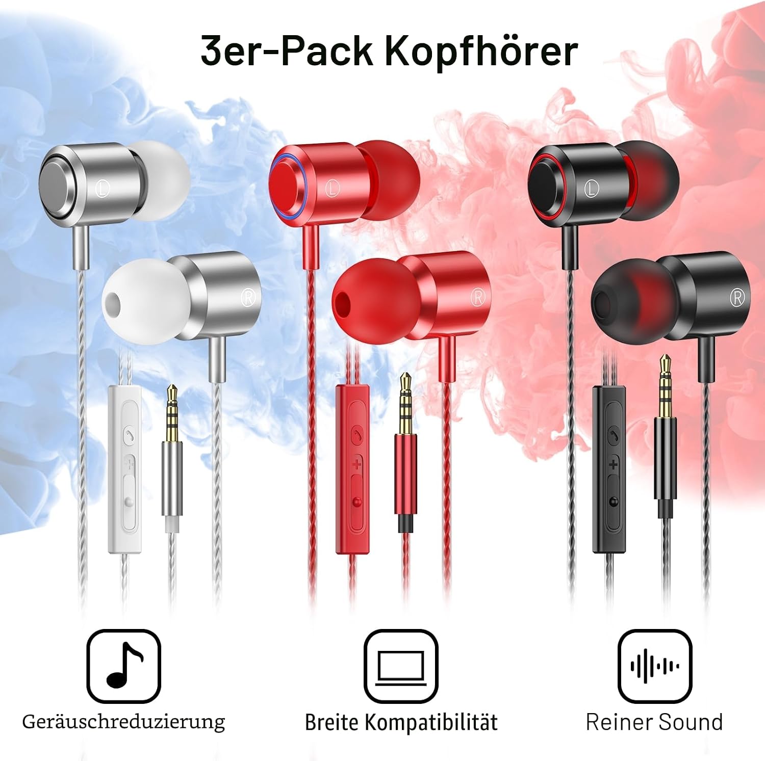 Thumbnail 6 de AESIGN In Ear Kopfhörer 3er Set