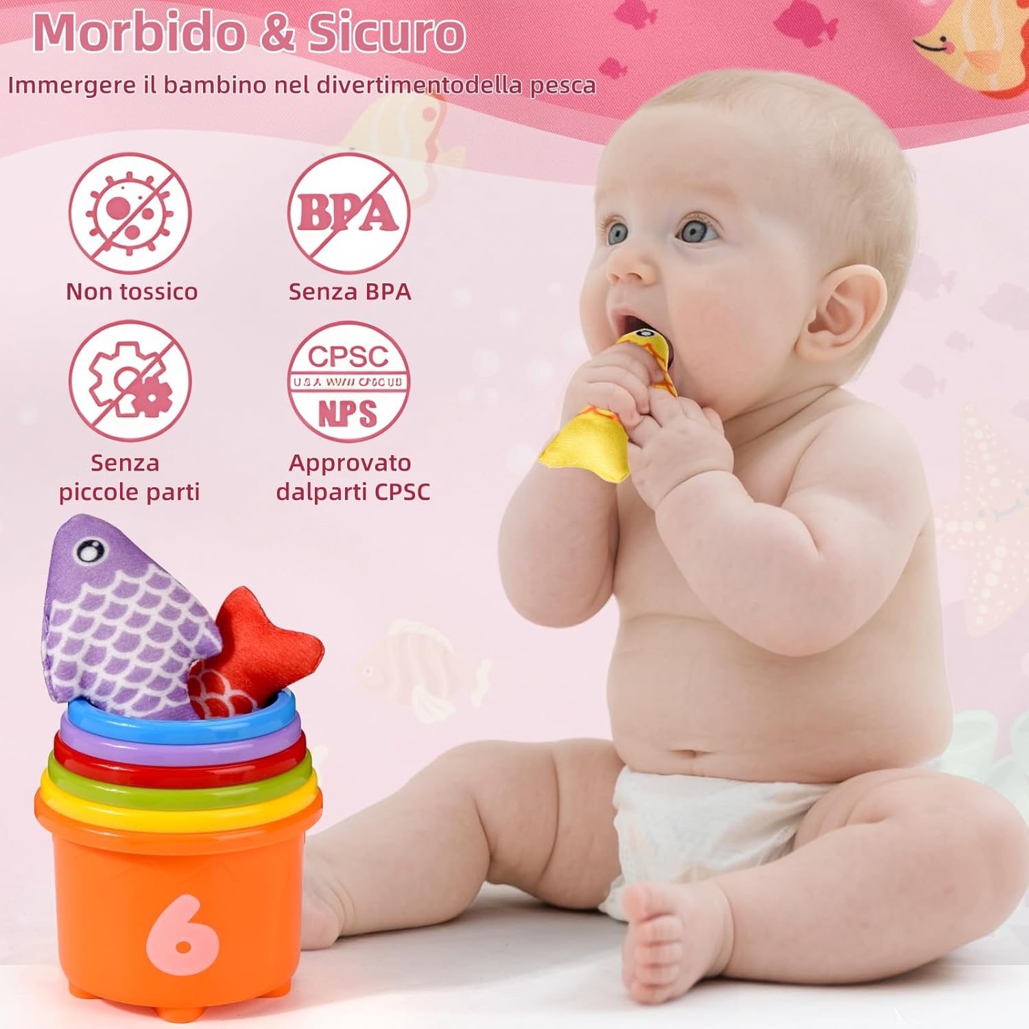 Thumbnail 4 de Tokiyis Gioco Pesca Montessori 1 anno