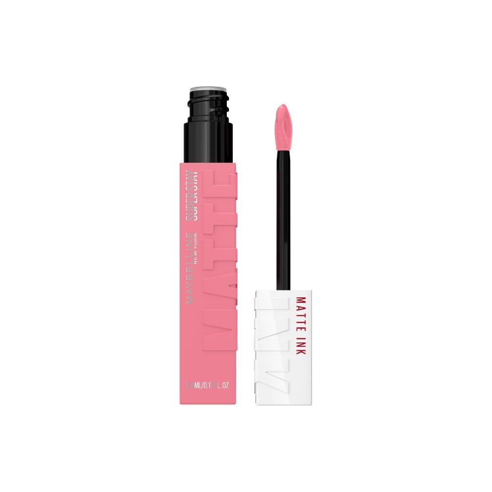 Detalle de Maybelline New York Super Stay Matte Ink Flüssiger Lippenstift „10 Dreamer“ (5 ml) – matt, wisch- und küssfest