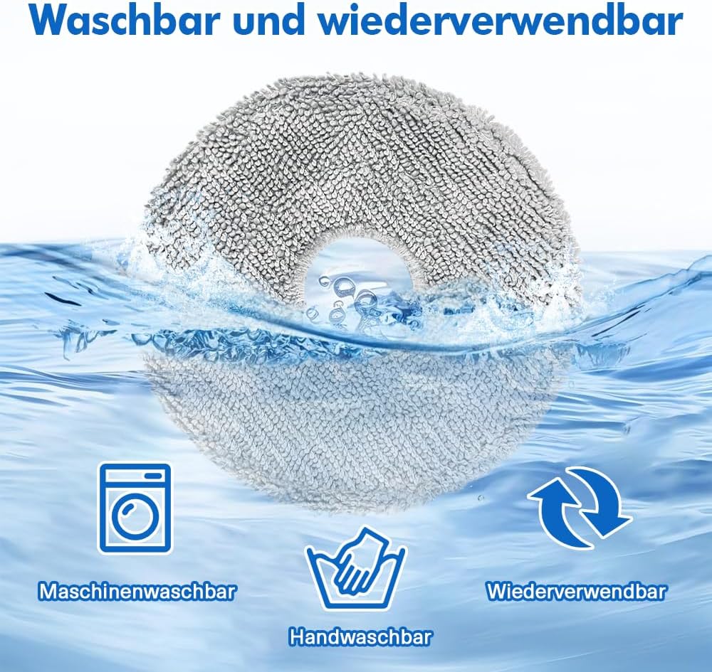 Thumbnail 5 de 6er Set Wischtücher Mikrofaser für Dreame Roboter 🧽