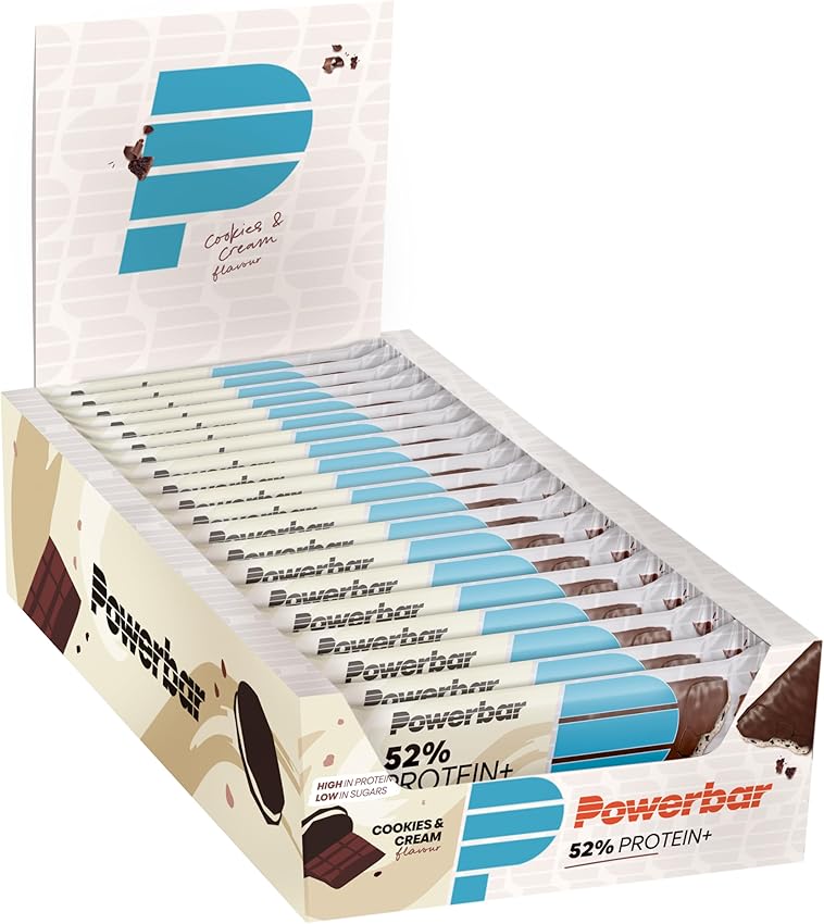 Detalle de PowerBar Protein Plus Cookies&Cream 20x50g 🍫 Barra de Proteína