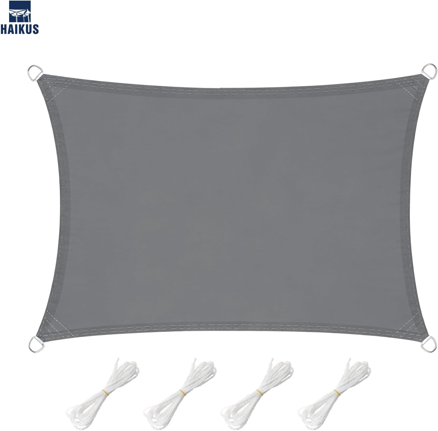 Thumbnail 1 de HAIKUS Sonnensegel Wasserdicht Rechteckig 4x5 m – PES Polyester, UV-Schutz, Grau