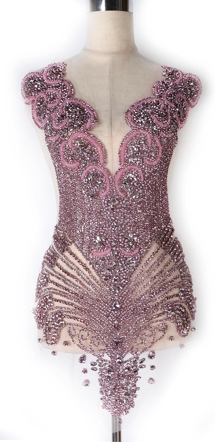 Detalle de Labellezalay Bodice Applique Patch 25.6 x 15.7 inches