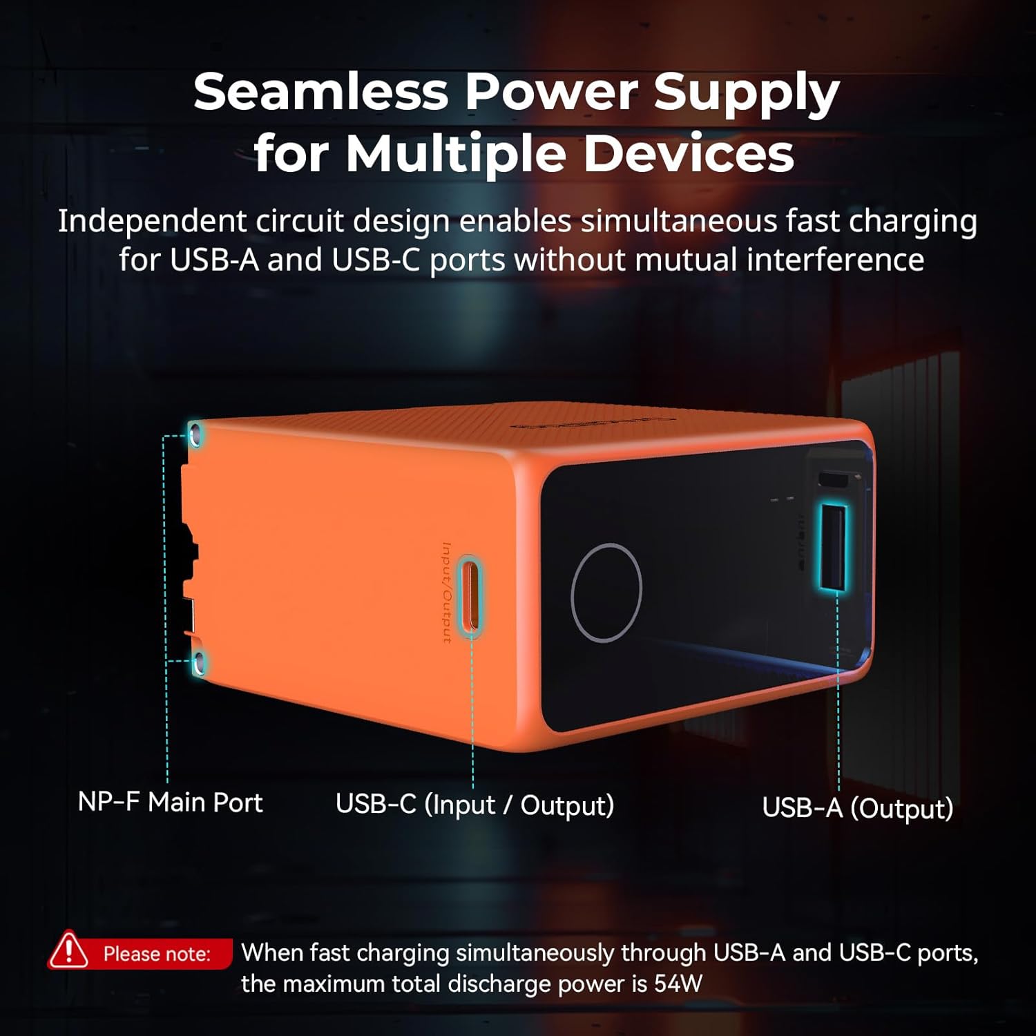 Thumbnail 6 de SMALLRIG 10500mAh Batterie pour Sony NP-F970/NP-F750/NP-F550 – Charge rapide USB-C PD 36W et Écran OLED