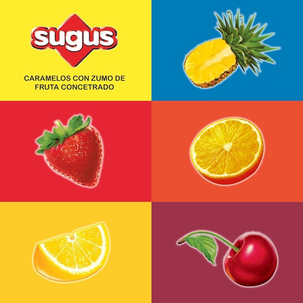 Detalle de Sugus Caramelo Masticable de Zumo de Frutas 🍬 1kg