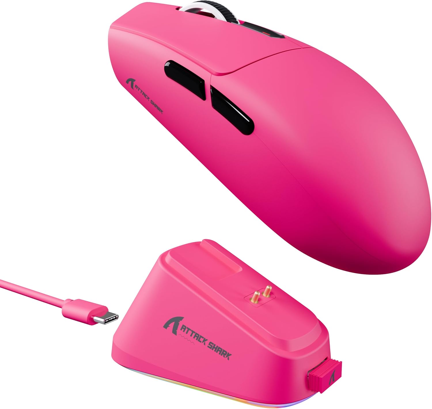 Detalle de ATTACK SHARK G3PRO Gaming Mouse with Magnetic Charging Dock