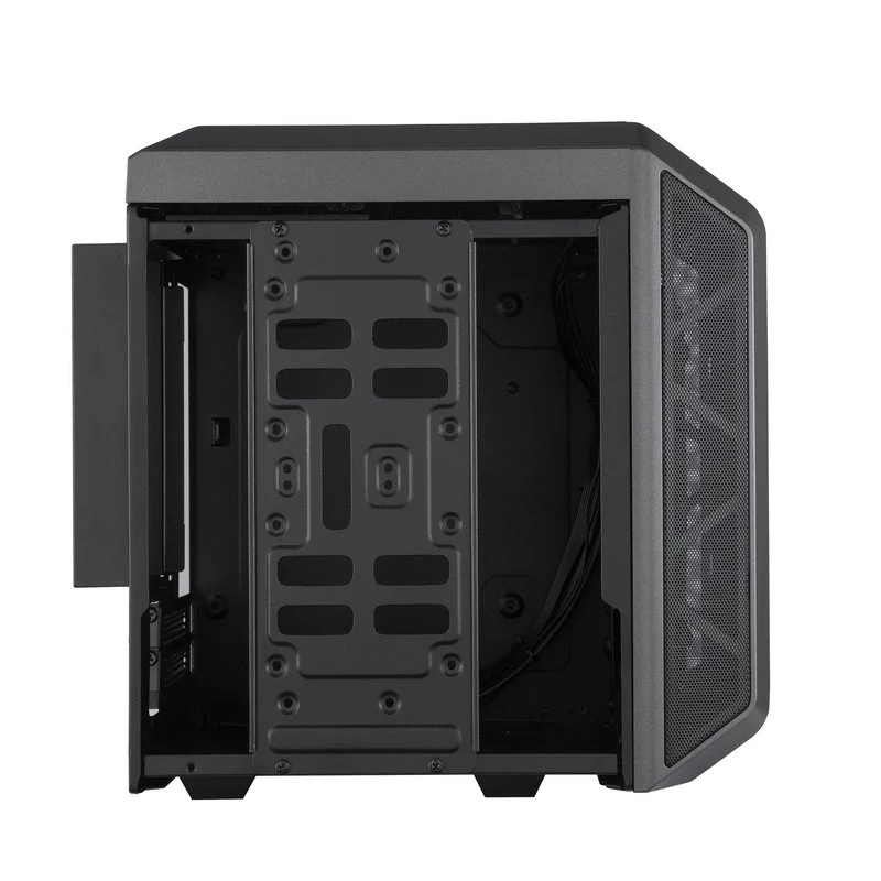Detalle de Cooler Master MasterCase H100 RGB Mini-ITX: caja compacta con ventilación y RGB para espacios reducidos