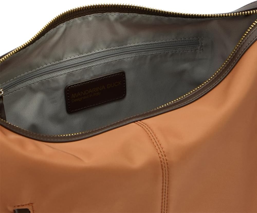 Thumbnail 1 de Mandarina Duck Hunter Crossover, Femme — sac bandoulière medium en nylon brillant et cuir synthétique