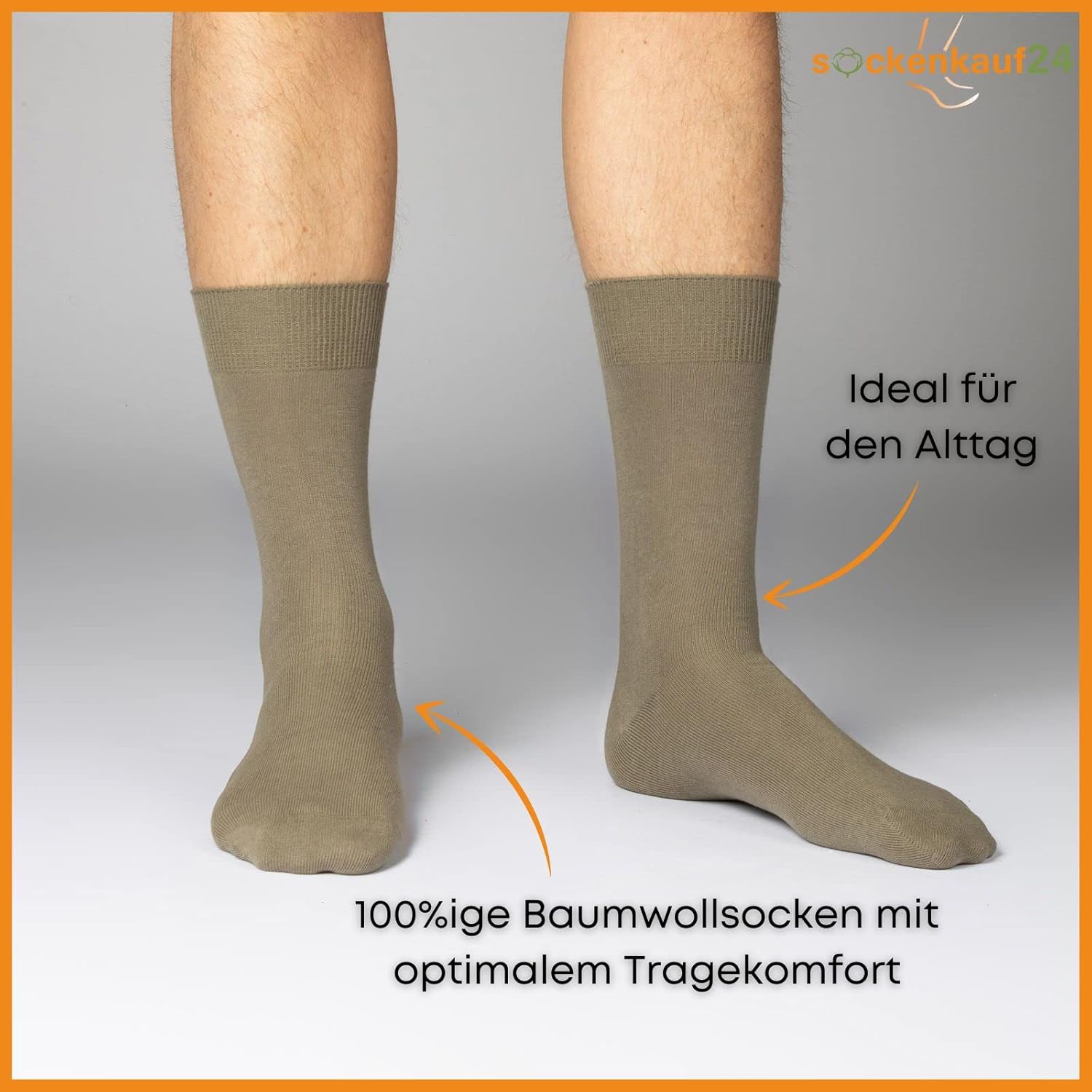 Detalle de sockenkauf24 10 Paar Business-Socken aus 100% Baumwolle (Herren & Damen) ohne Naht