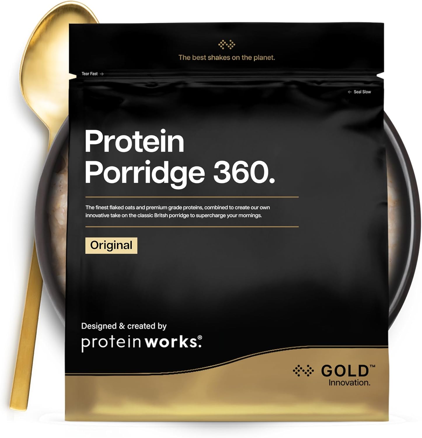 Protein Works Protein Porridge 360 – GOLD Innovation (1 kg, 13 Portionen) mit Vitaminen & Mineralien