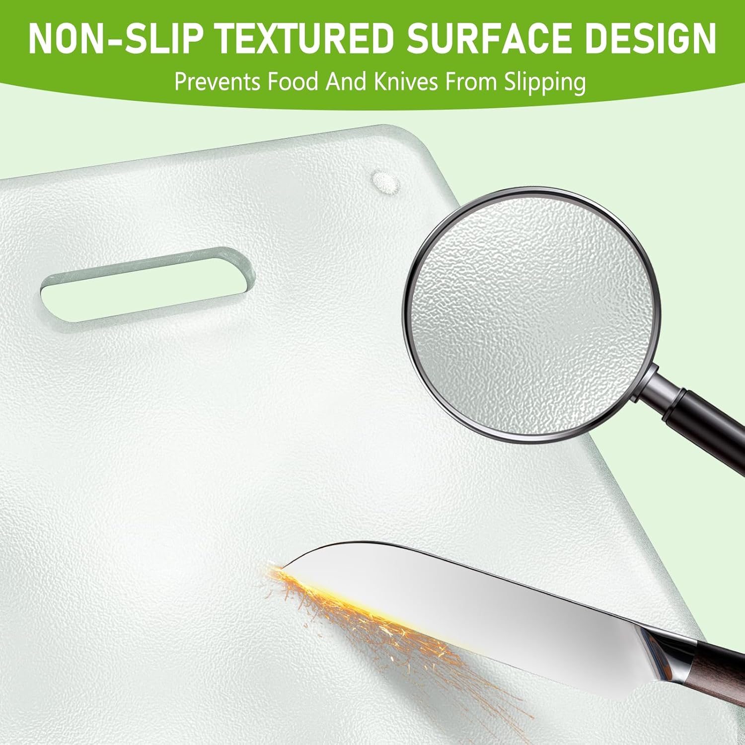 Thumbnail 3 de Tempered Glass Cutting Board Set (2-Pack) — 16x12 and 12x8 with Handles