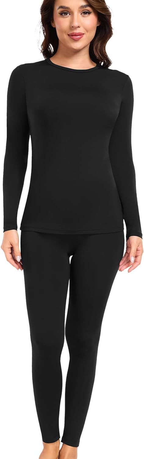 Thumbnail 1 de wirarpa Women's Thermal Underwear Set fleece-lined base layer for winter