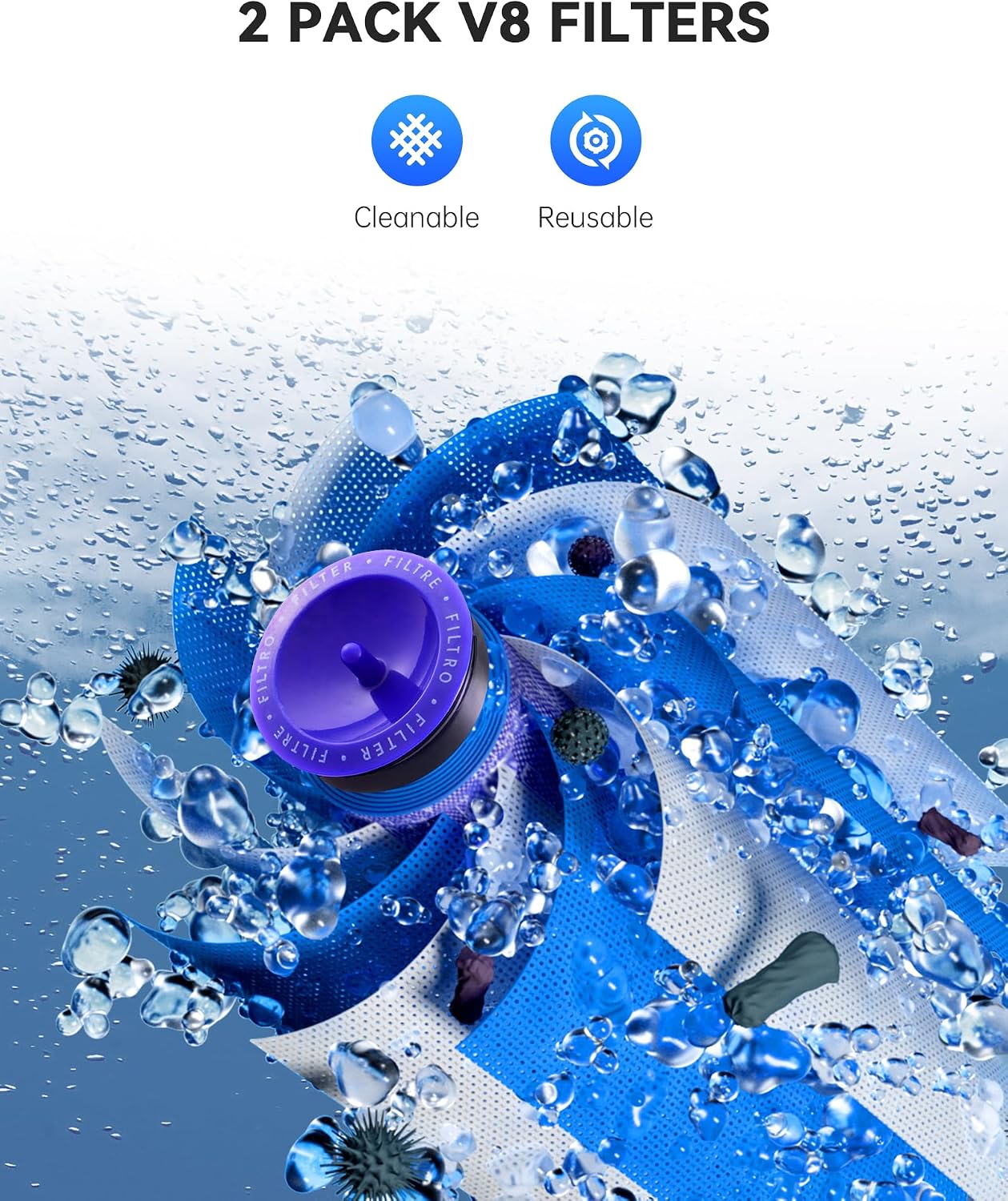 Detalle de Morpilot V8 Akku 8000mAh – Ersatzakku für Dyson V8 Modelle
