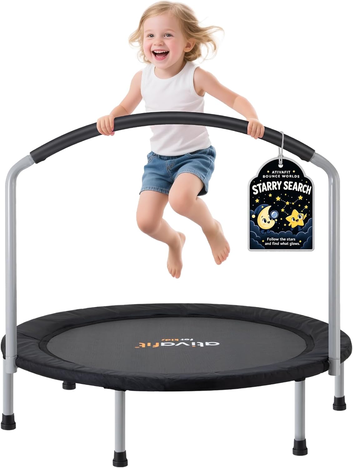 Detalle de Ativafit 36-inch Elastic Band Big Handle Toddler Trampoline