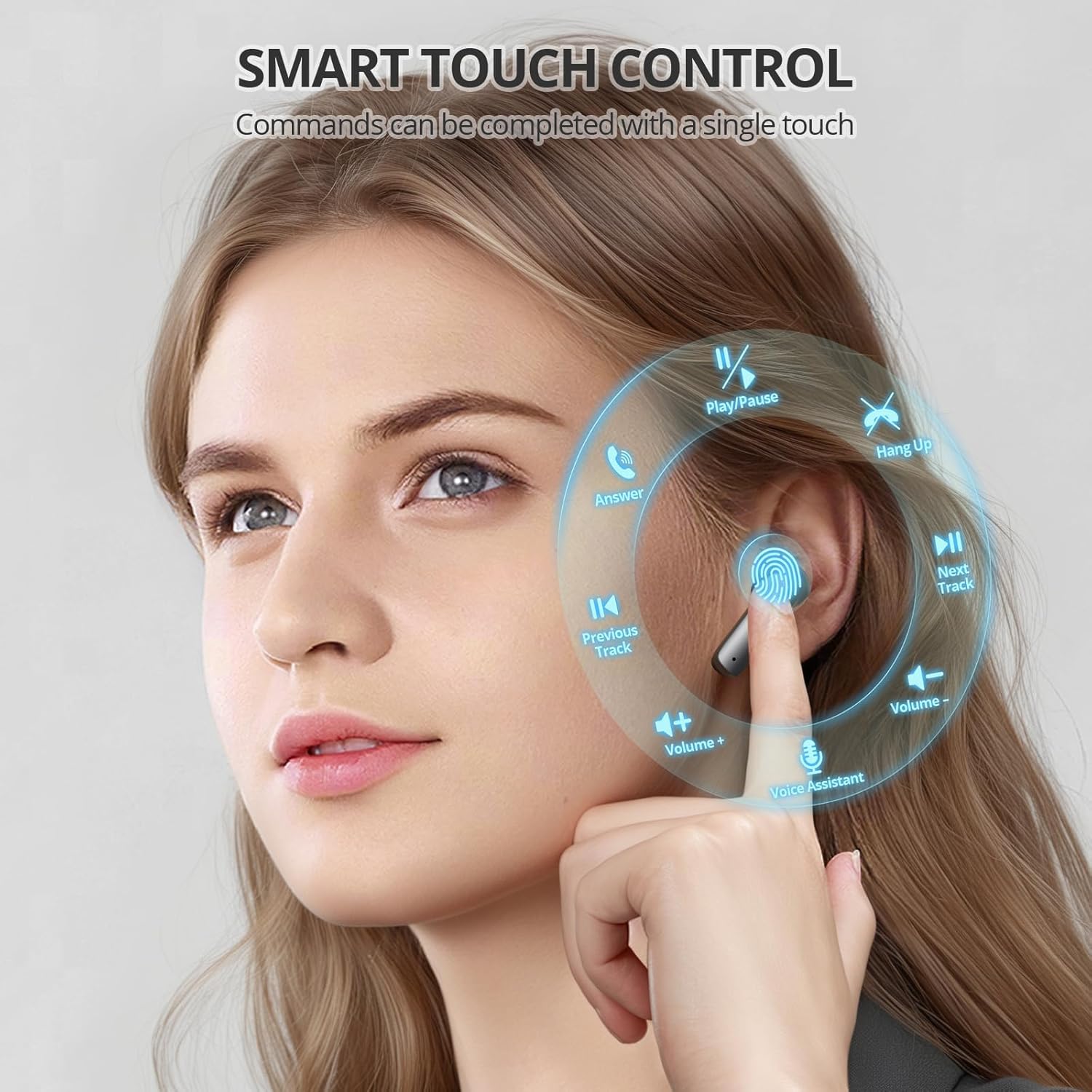 Thumbnail 5 de YOHOTA Wireless Earbuds: Bluetooth 5.4 In-Ear Headphones with ANC, 48H Playtime and IP7 Waterproof