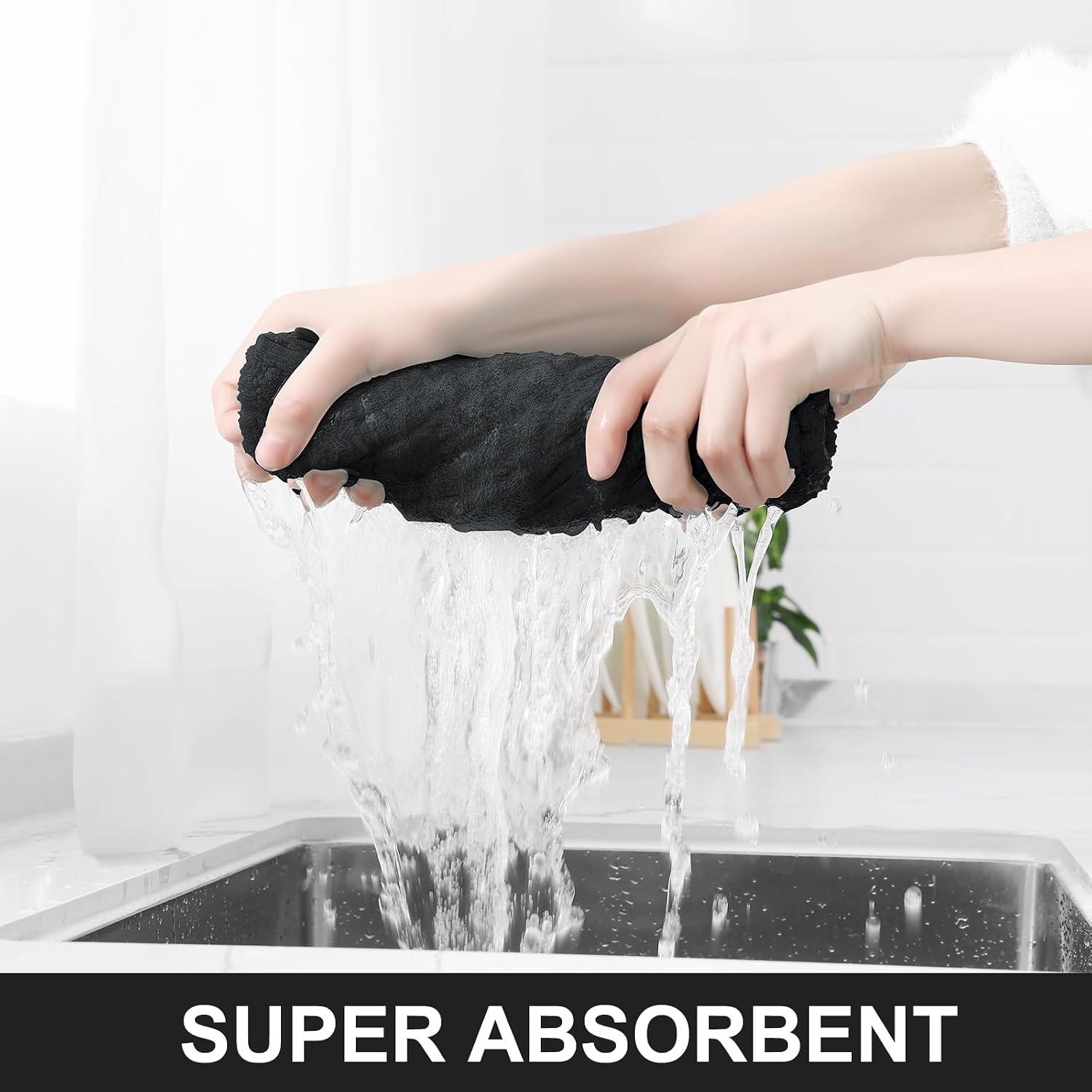 Thumbnail 2 de Homaxy Cotton Kitchen Towels, 8-Pack