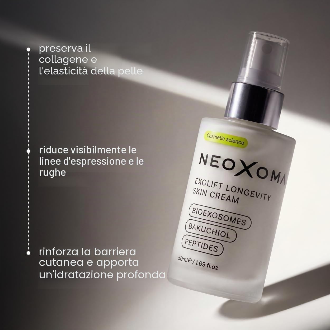 Thumbnail 3 de NEOXOMA Crema Viso Idratante con esosomi e Bakuchiol – Antietà con Peptidi, 50 ml