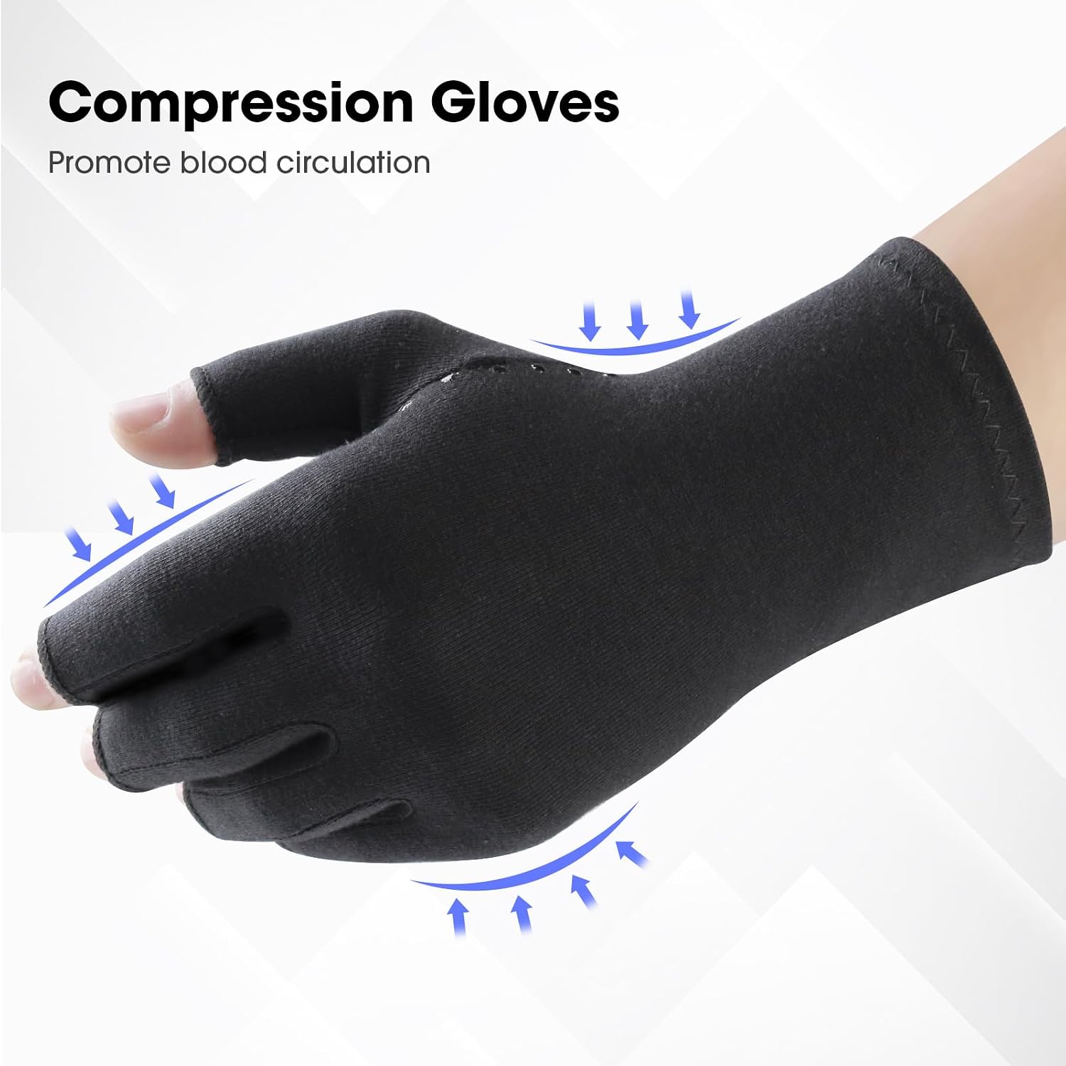 Detalle 2 de SUPERFA Compression Arthritis Gloves 2 Pairs