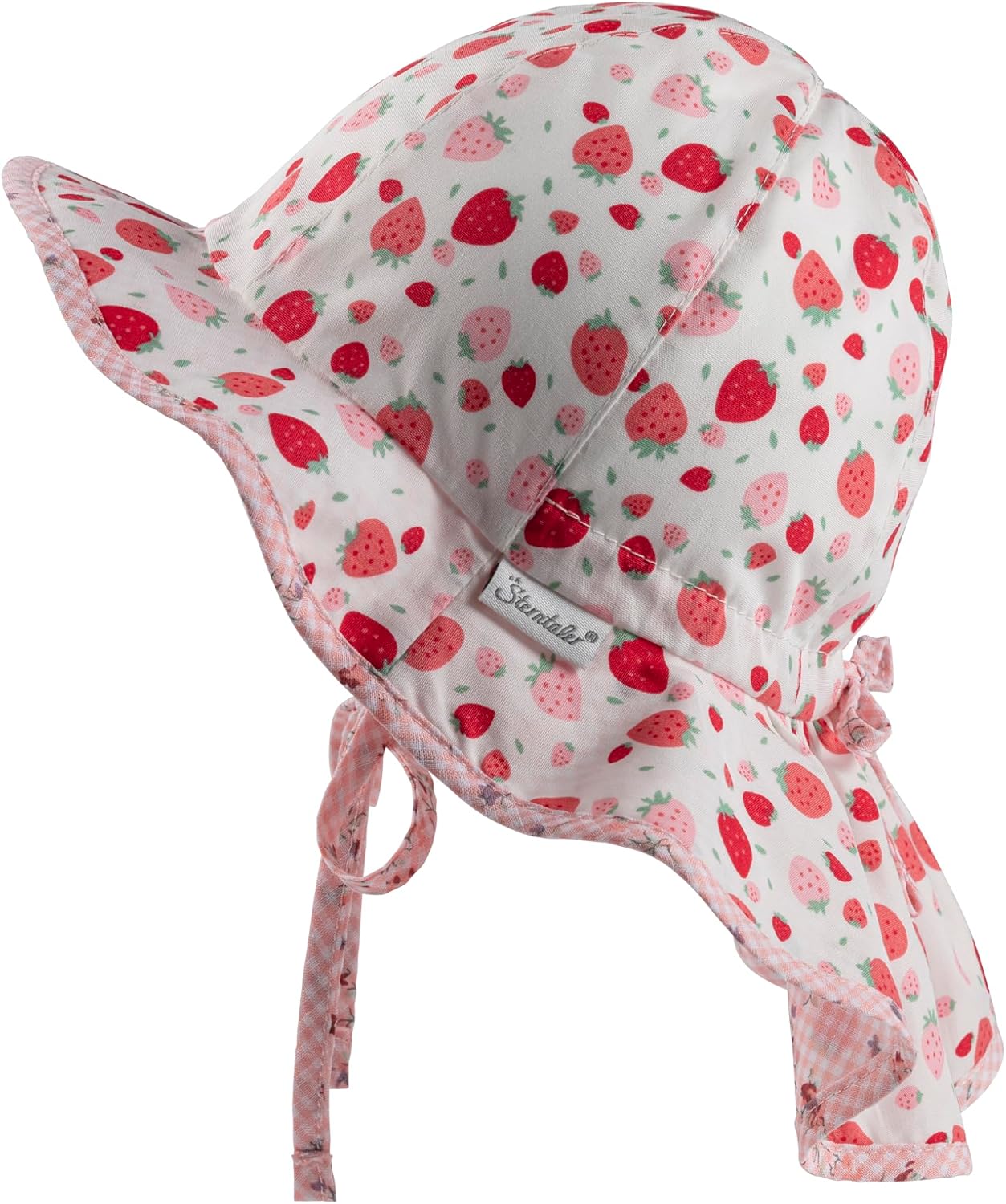 Detalle de Sterntaler Chapeau de Soleil Fraises avec Protège-Nuque et Cordon de Serrage – Fille