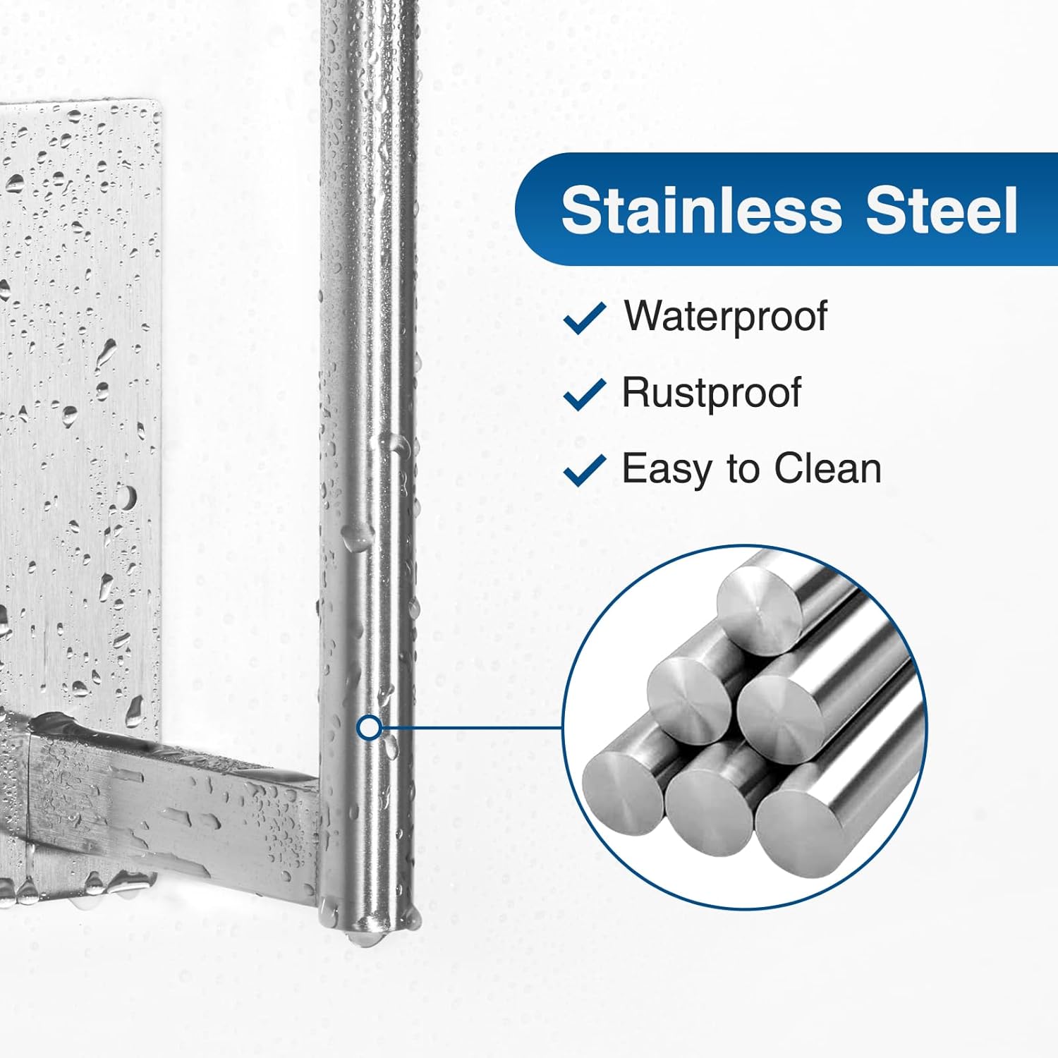 Thumbnail 1 de susswiff Under Cabinet Paper Towel Holder (Stainless Steel) – Self-Adhesive or Drilling Wall Mount