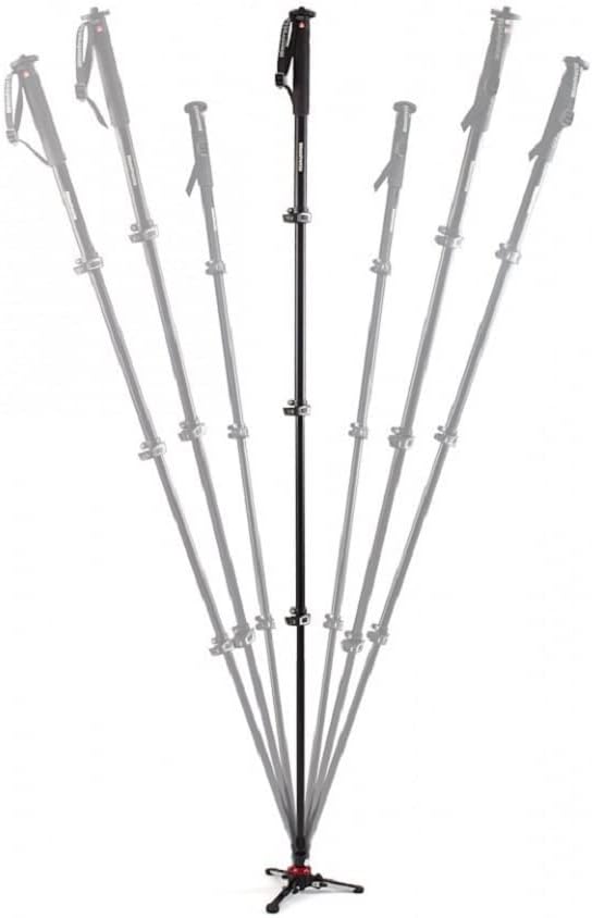 Thumbnail 2 de Manfrotto XPRO+ Alu Video-Einbeinstativ mit Fluid-Sockel (4 Segmente) – für ruhige Schwenks & mobiles Filmen