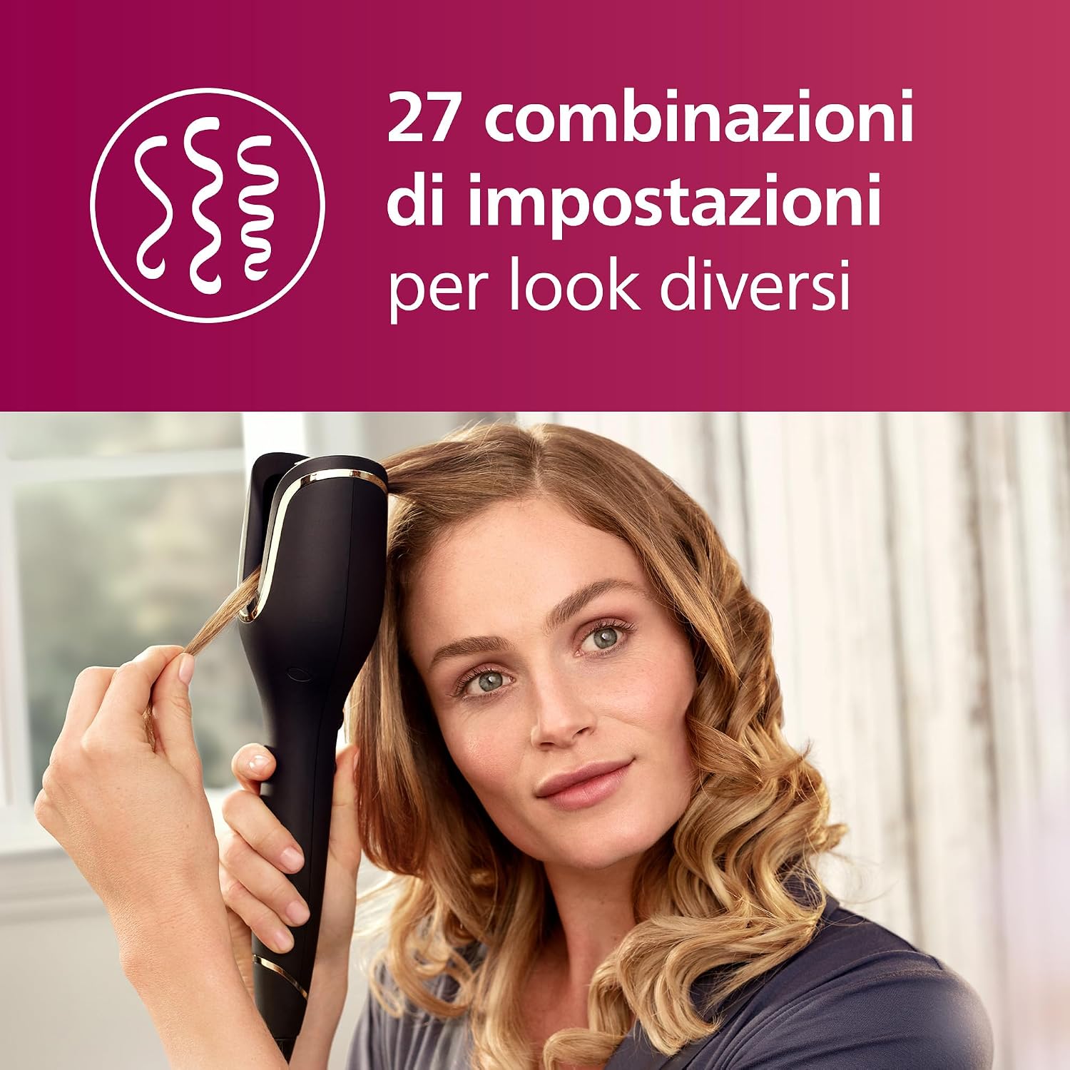 Thumbnail 4 de Philips Auto Curler 8000 Series arricciacapelli 27 opzioni