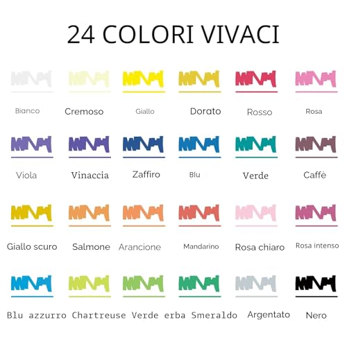 Detalle 2 de Artecho pennarelli acrilici 24 colori