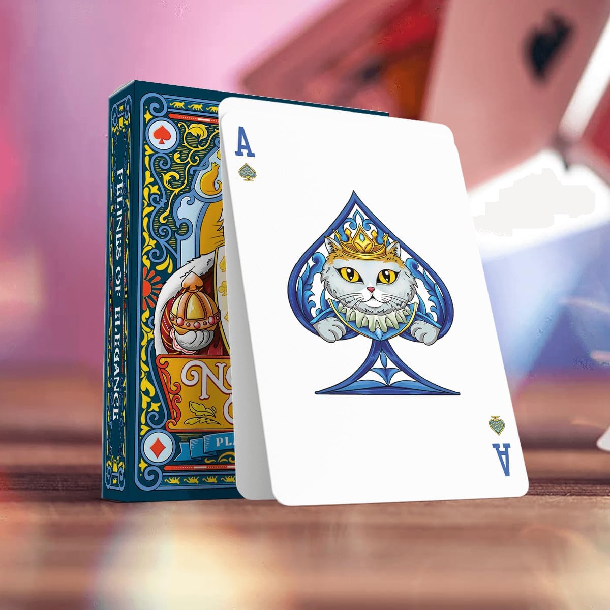 Thumbnail 6 de 99FOX Cat Playing Cards, Linen Finish