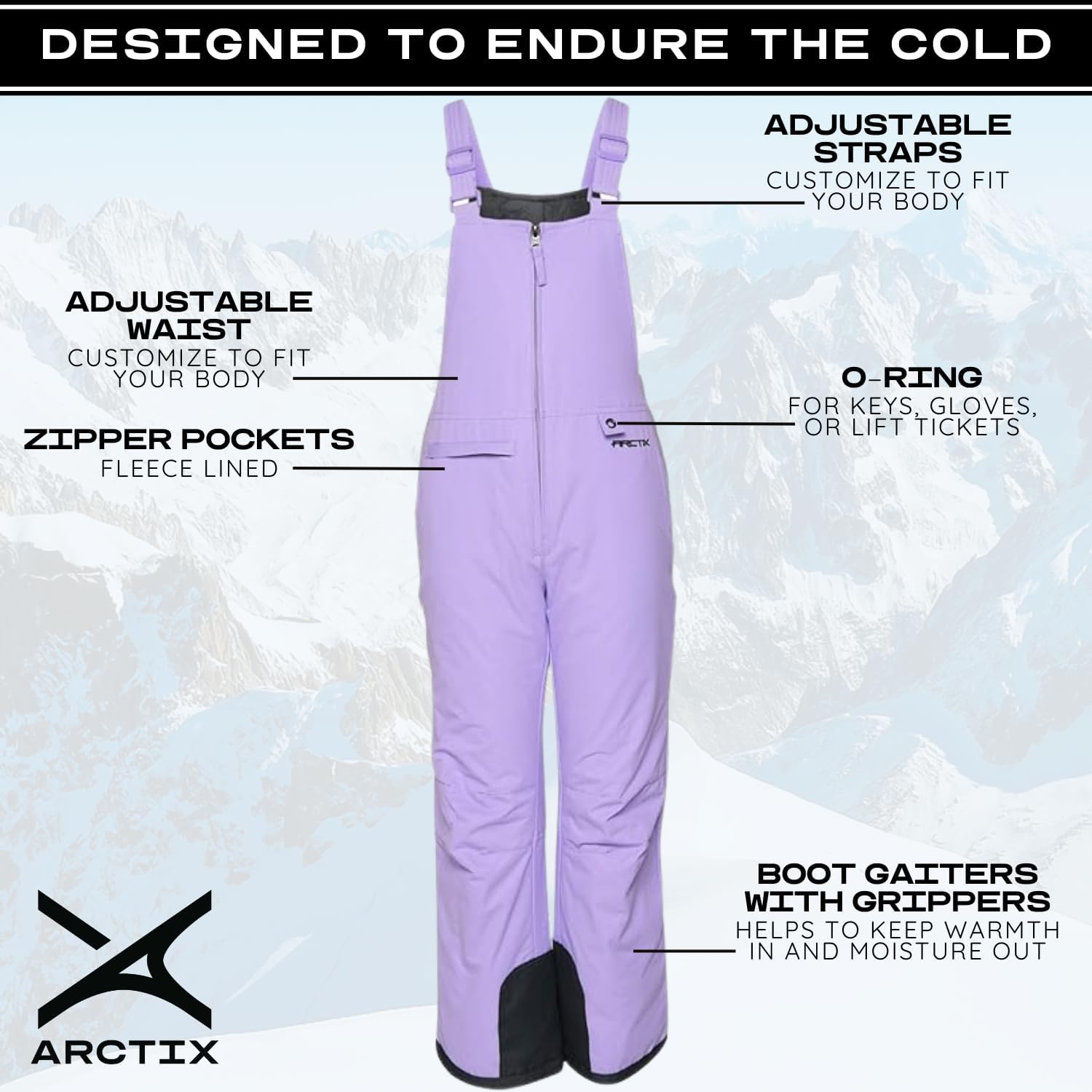 Detalle de Arctix Kids Insulated Snow Bib Overalls