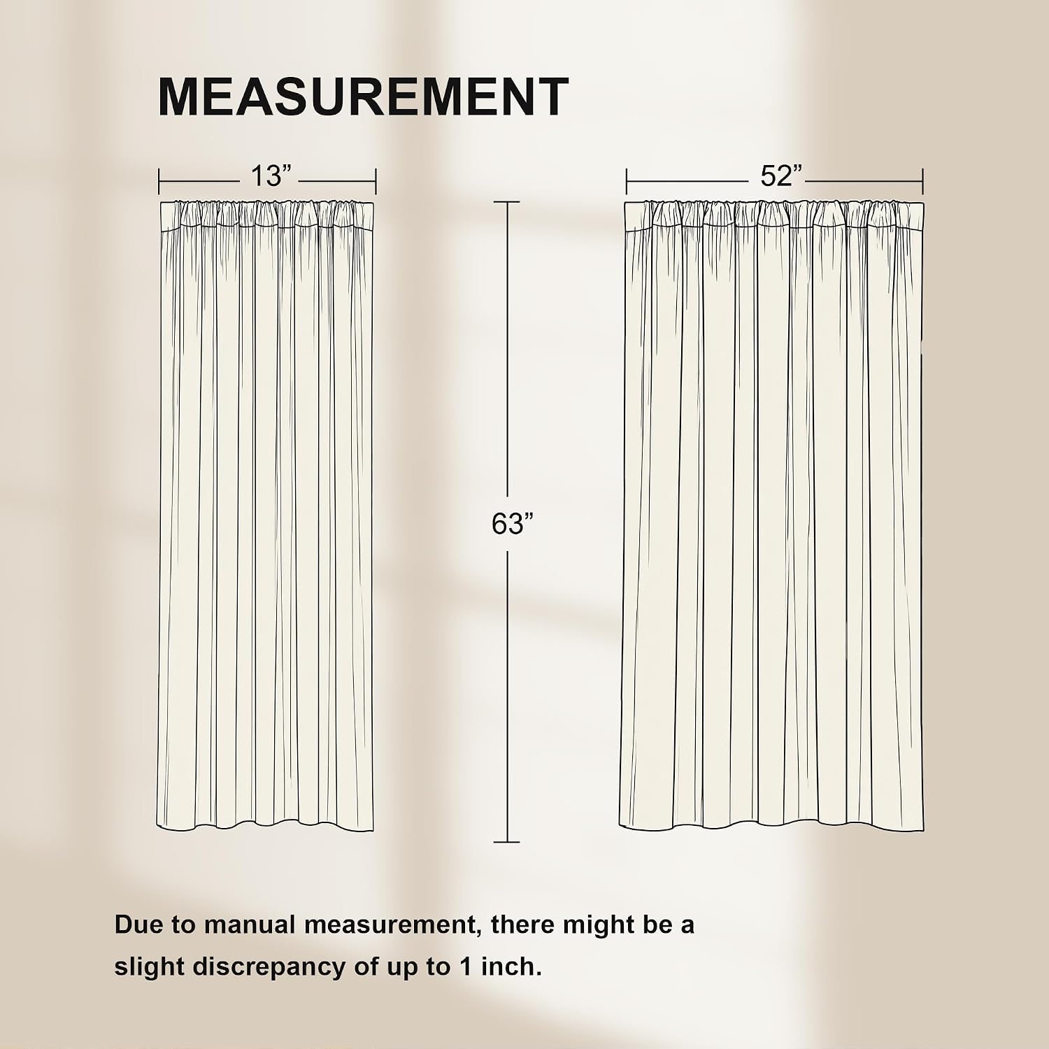 Thumbnail 6 de NICETOWN blackout curtains, 63-inch