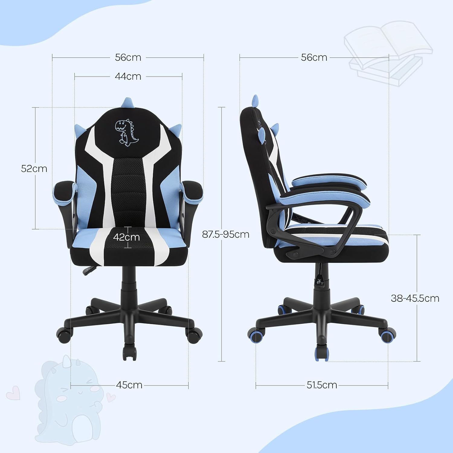 Detalle de WOLTU WOLTU Gaming Stuhl Kinder ergonomisch