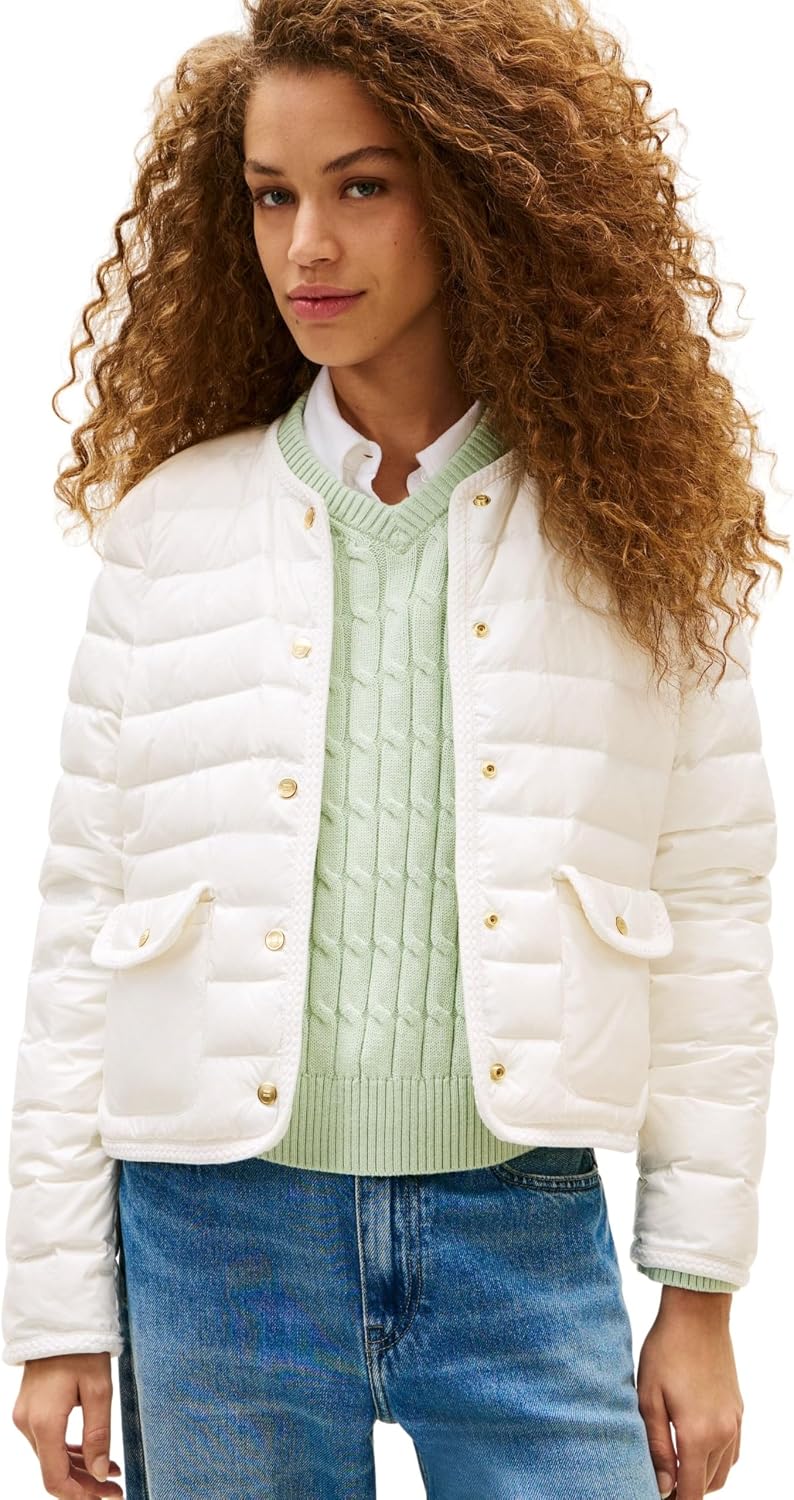 Detalle de Tommy Hilfiger Feminine Lw Down Jacket – doudoune femme en duvet (lot de 1)