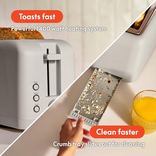 Thumbnail 4 de bella Fits-Anywhere Slim Toaster: 4-Slice, Extra Long & Wide Slot, Oatmilk