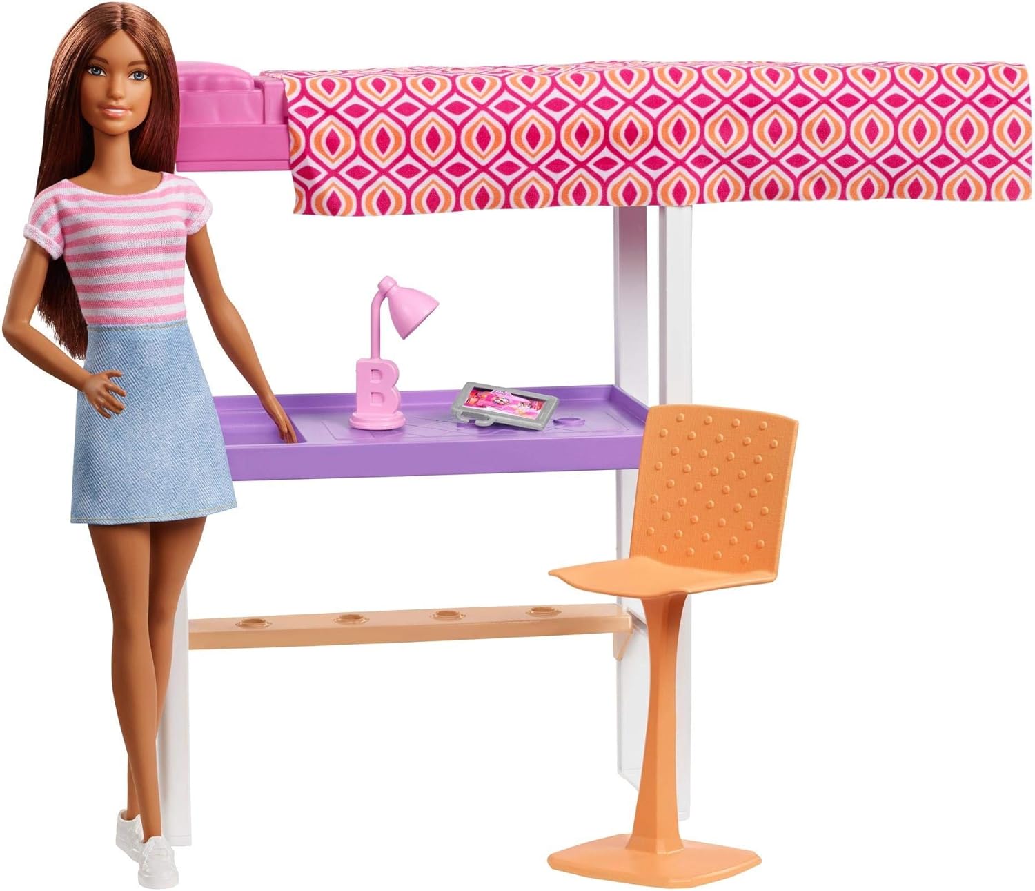 Thumbnail 3 de Barbie FXG52 Bunk Bed Set with Desk, Doll and Accessories