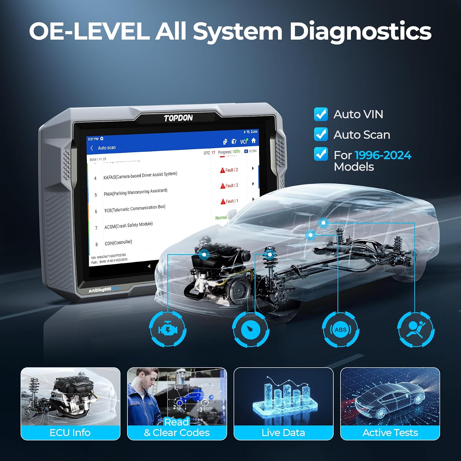 Thumbnail 6 de TOPDON ArtiDiag900 Lite OBD2 scanner