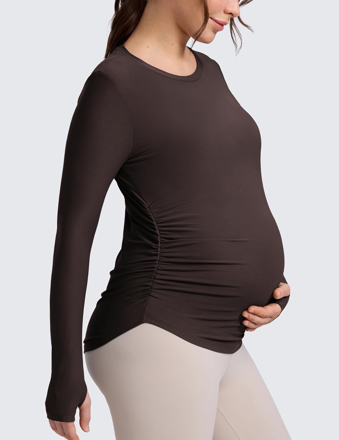 Thumbnail 2 de CRZ YOGA Womens Cloudweight Maternity Long Sleeve Top