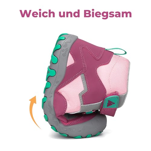 Detalle de Mishansha Kinder Wanderschuhe Trekking Pastellviolett – EU Größe 30