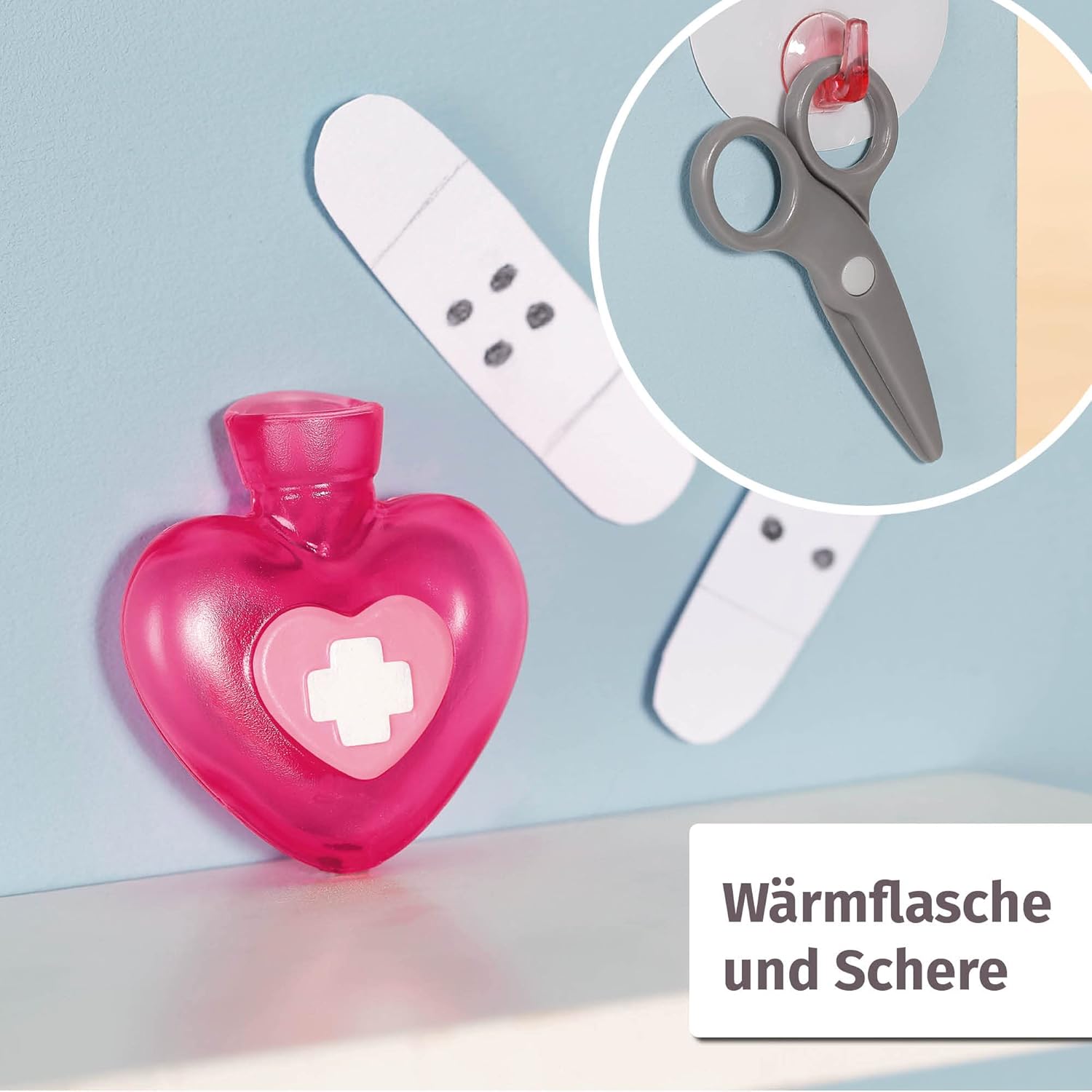 Detalle de BABY born Erste-Hilfe-Set für Puppen (36–43 cm) – 9 Sanitätsartikel im Beutel