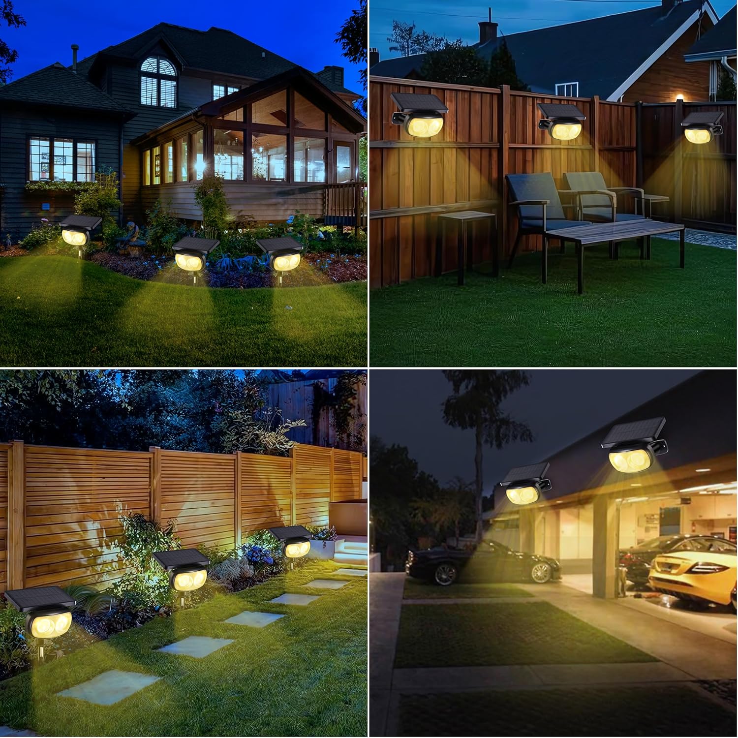 Thumbnail 5 de Moxled Solar-Außenstrahler für Garten 3000K, 2er-Set mit 11 Modi und IP65