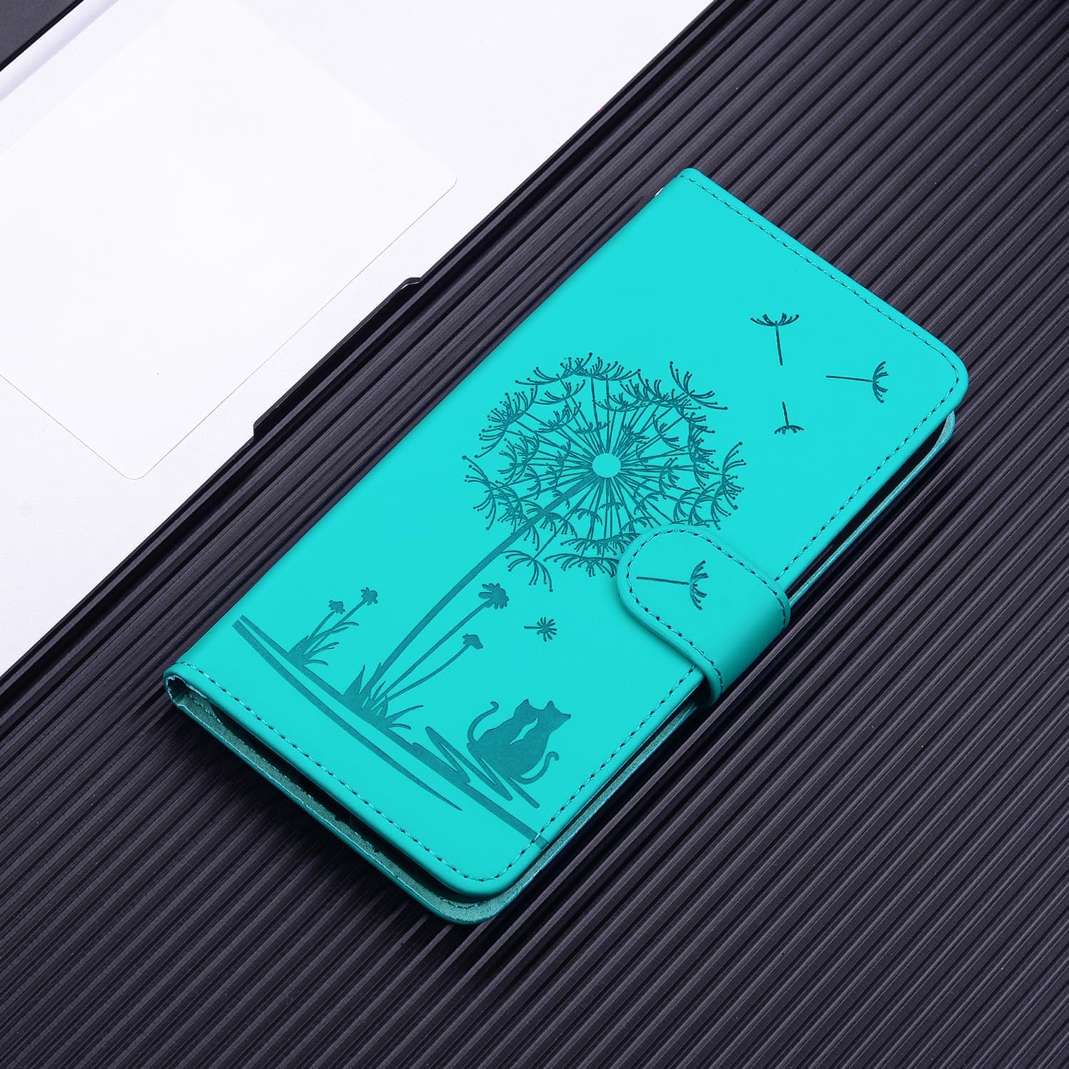 Thumbnail 5 de Nbziyoo Handyhülle für Samsung Galaxy A36 – Klapphülle mit Kartenfach, Magnetverschluss und Standfunktion in Grün
