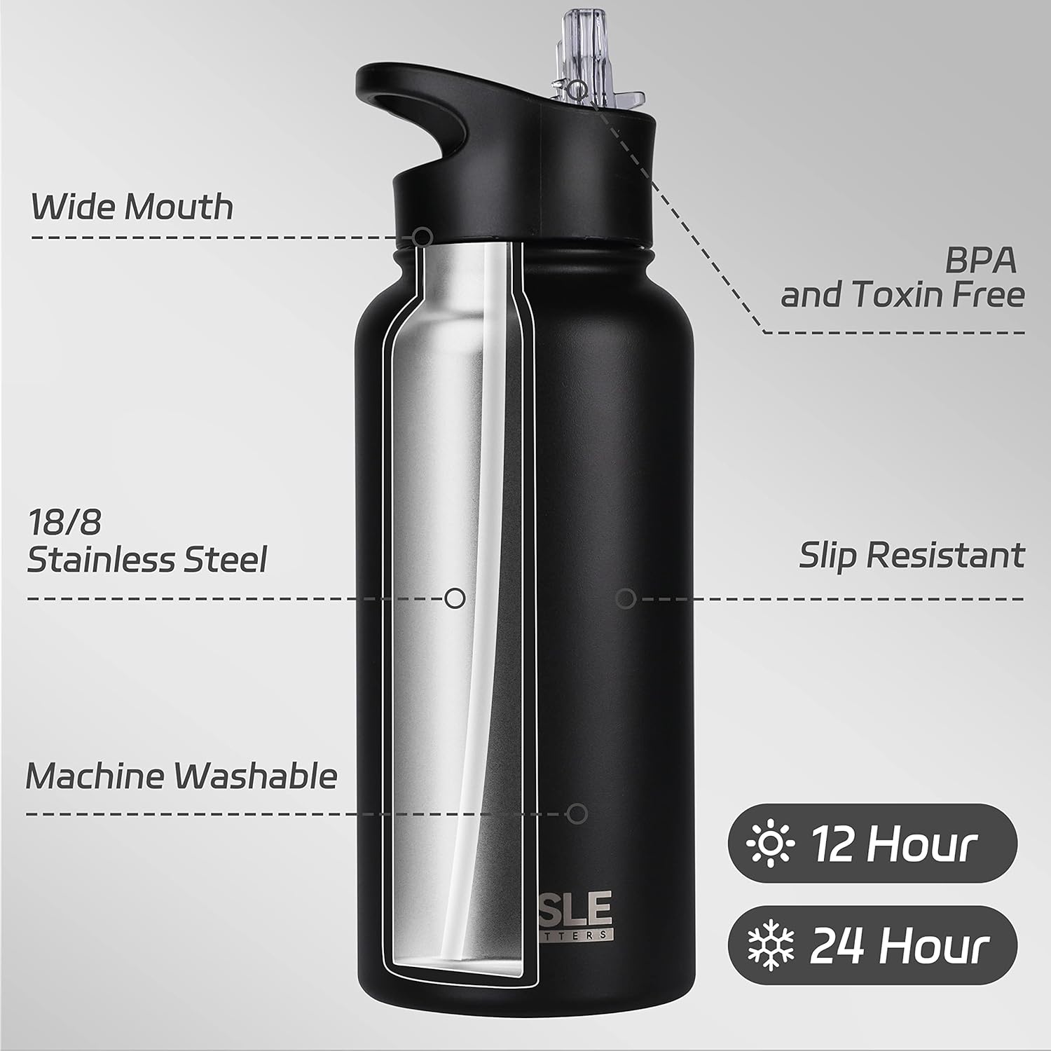 Thumbnail 1 de HASLE OUTFITTERS 32 oz Insulated water bottle 🥤