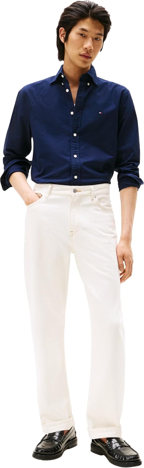 Thumbnail 4 de Tommy Hilfiger Chemise homme Oxford manches longues à col boutonné