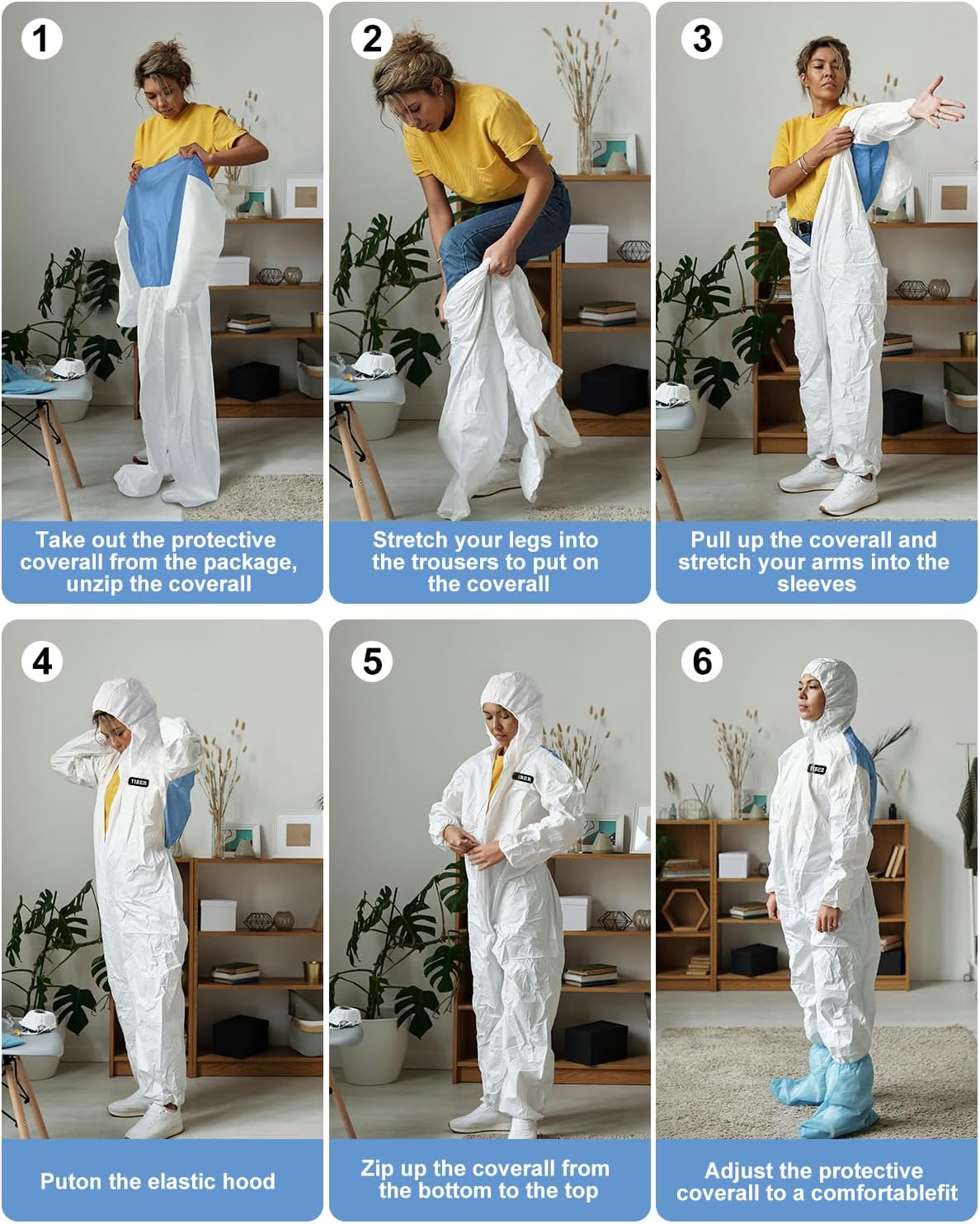 Thumbnail 6 de YIBER Mono protector desechable Overol ventilado