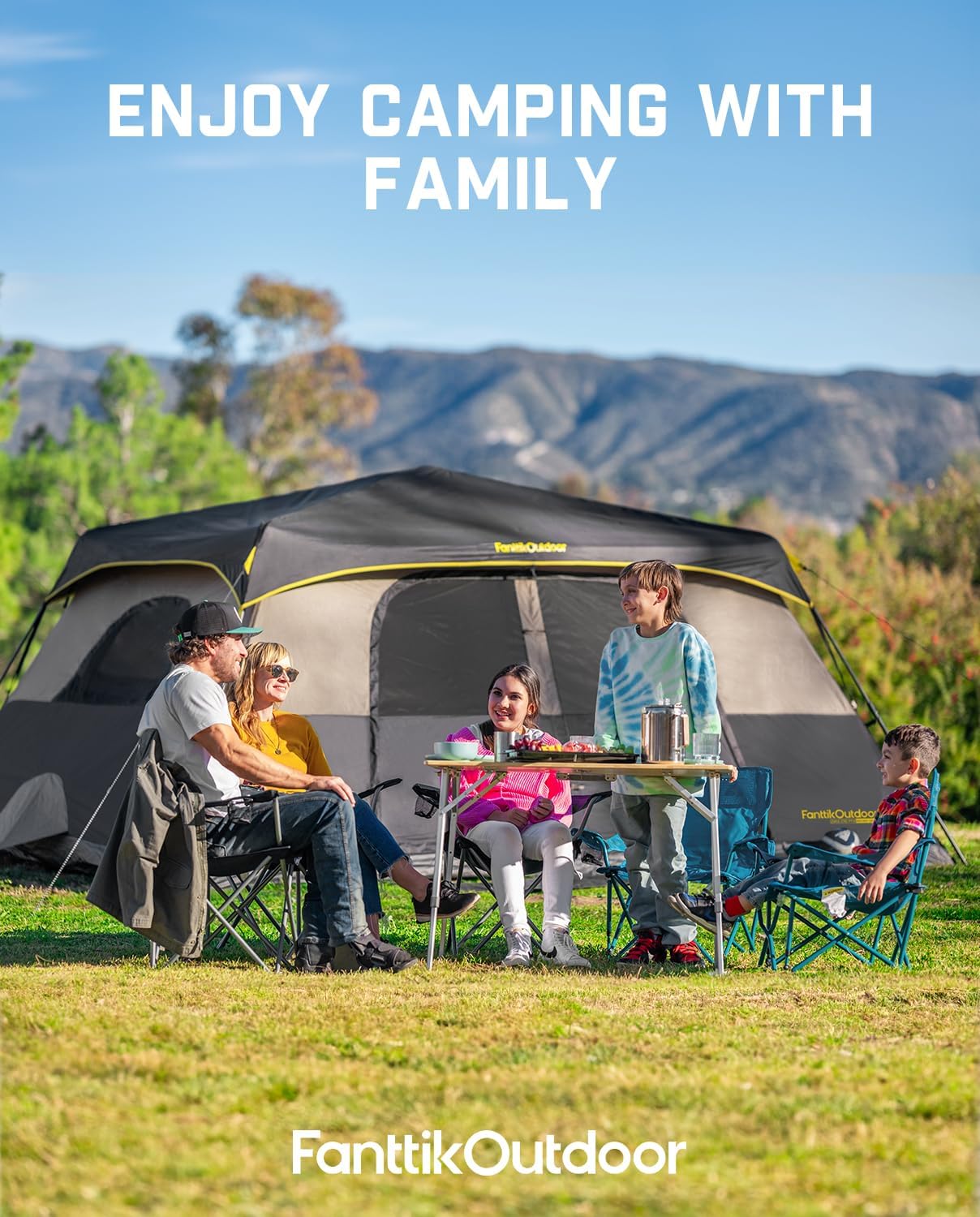 Thumbnail 6 de FanttikOutdoor Zeta C10 Pro 10-Person Instant Cabin Tent, 14' x 10' with Rainfly
