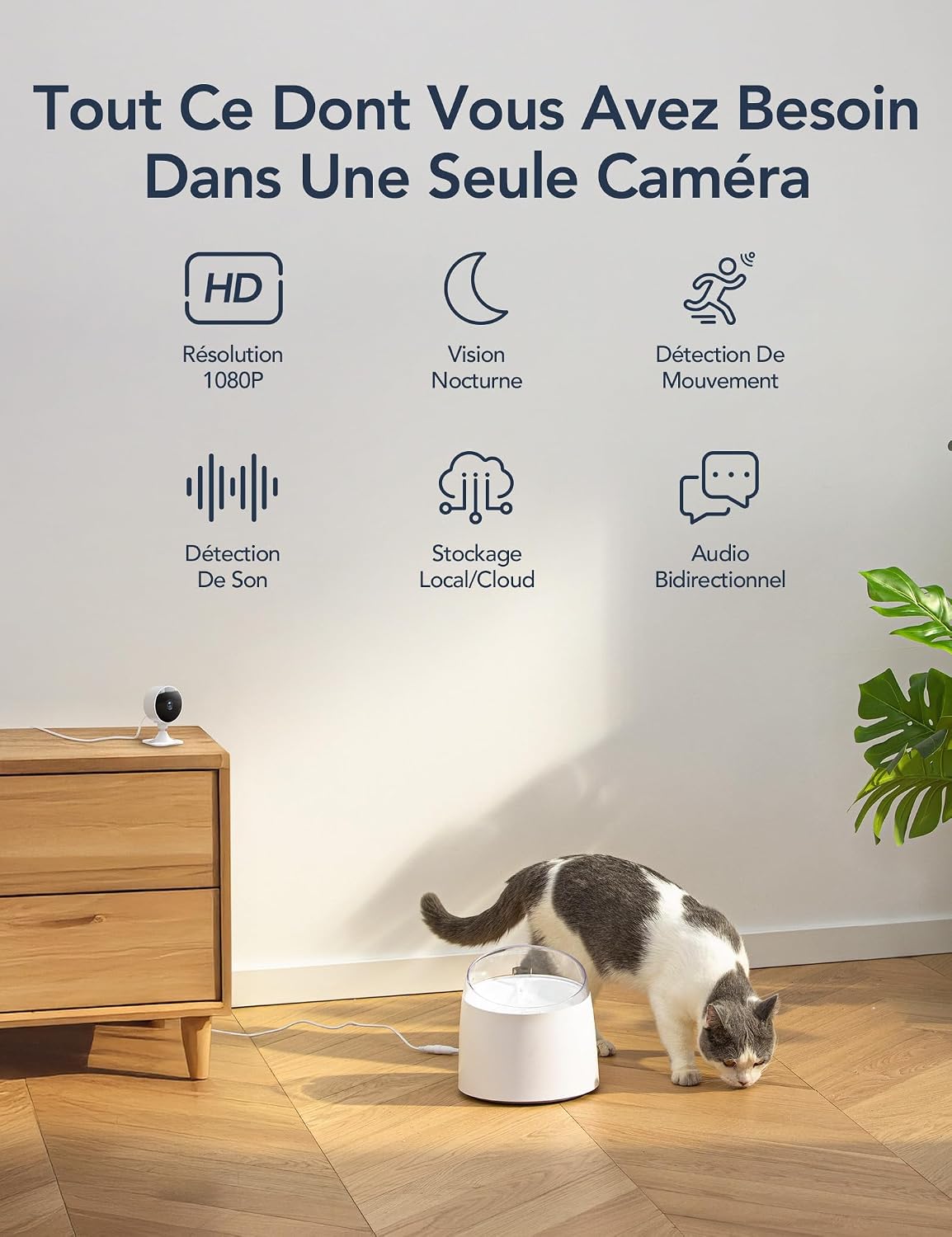 Thumbnail 6 de GNCC 4 Pack Caméras Surveillance 1080P WiFi