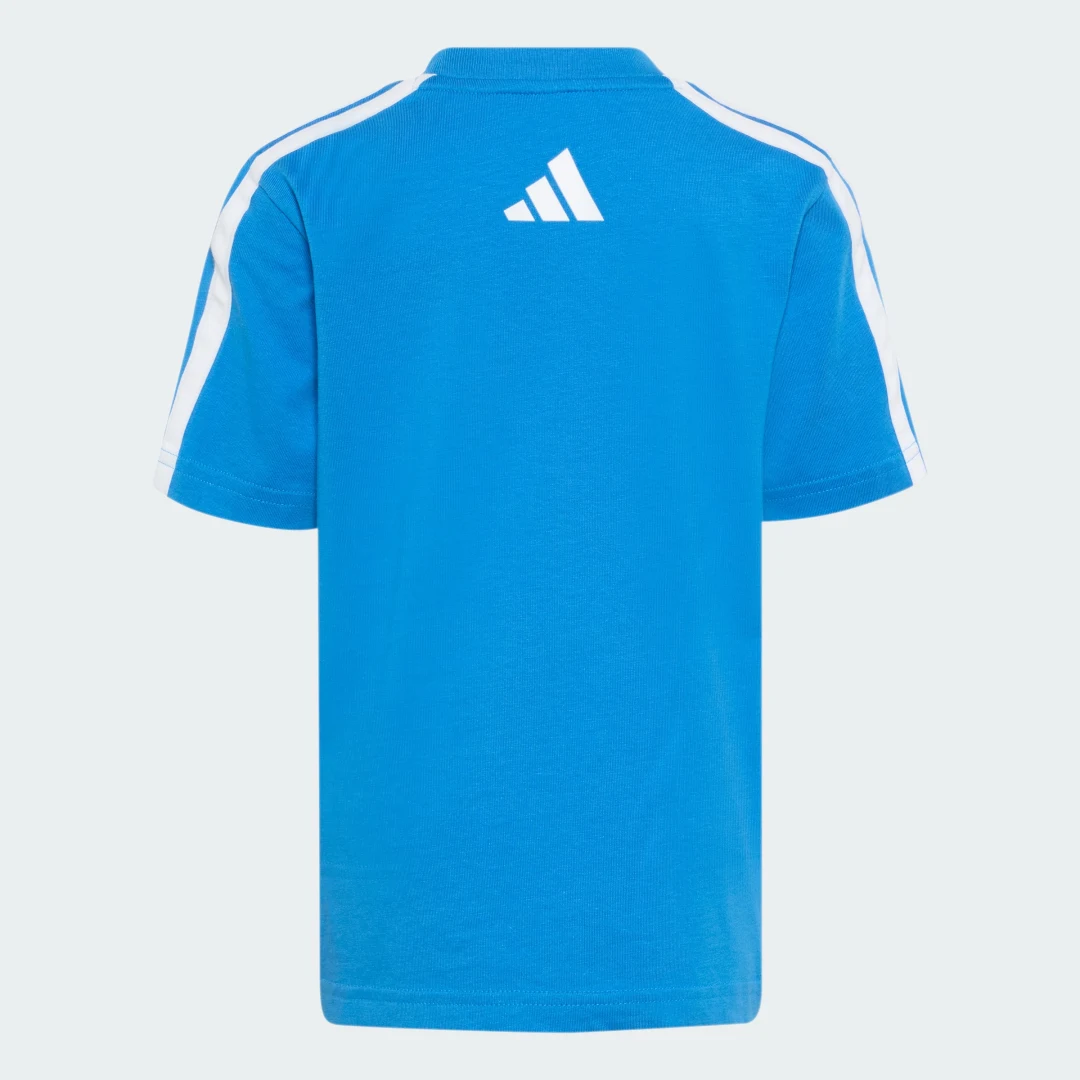 Detalle de Conjunto colegial Adidas para niños pequeños – color azul