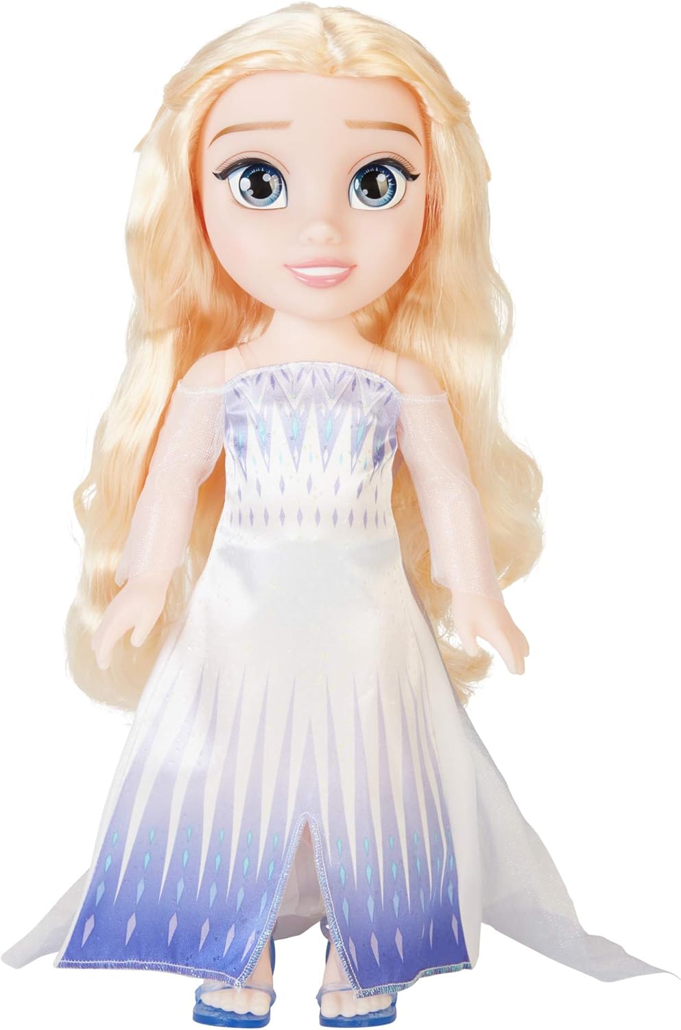 Detalle 2 de Disney Frozen 2 Elsa Puppe (35 cm) – bewegliche Schneekönigin im Modekleid, für Mädchen ab 3 Jahren