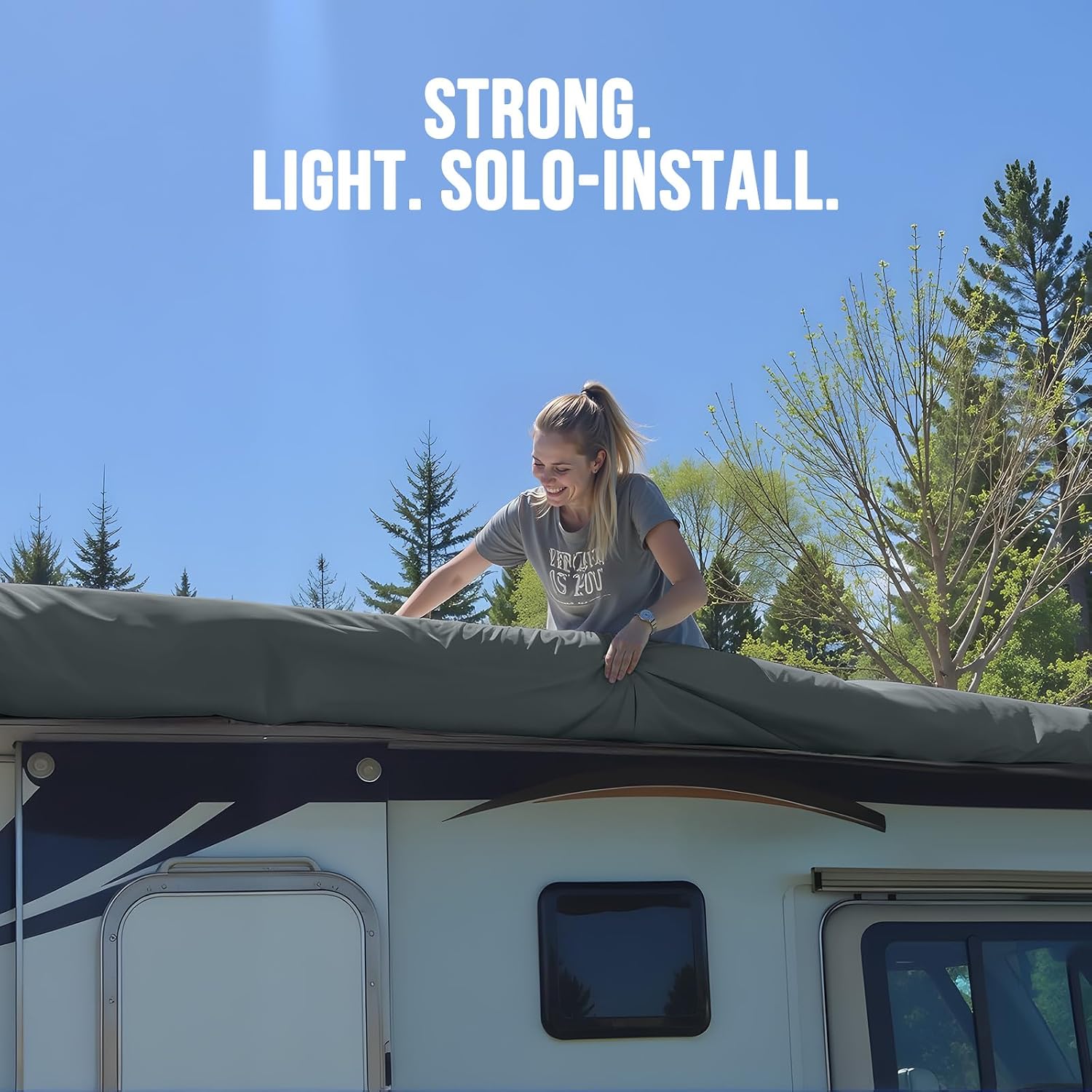 Detalle de KING BIRD RV Cover for 33–37 ft 5th Wheels