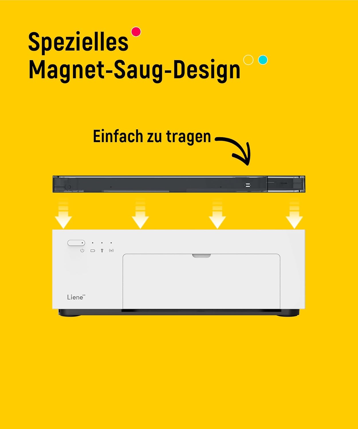 Thumbnail 6 de Liene Amber M200 Smartphone-Fotodrucker (10×15 cm) mit wiederaufladbarem Akku, WiFi & Farbsublimation